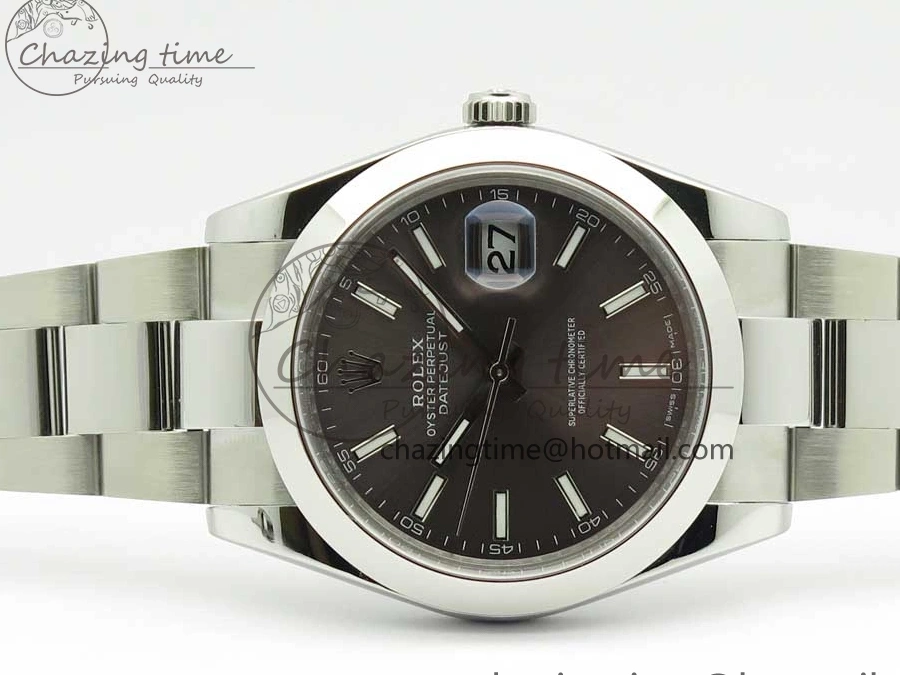 DateJust Best Dial Gray BP Sticks on 126334 41mm Bracelet Makers 1:1 SS Oyster II Edition 0808